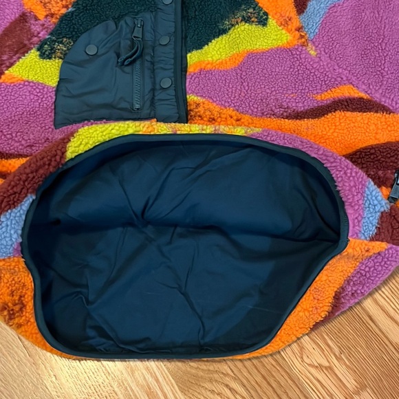 Free People Hit the Slopes Printed Color Block Jacket Size Large NWT - Picture 12 of 16